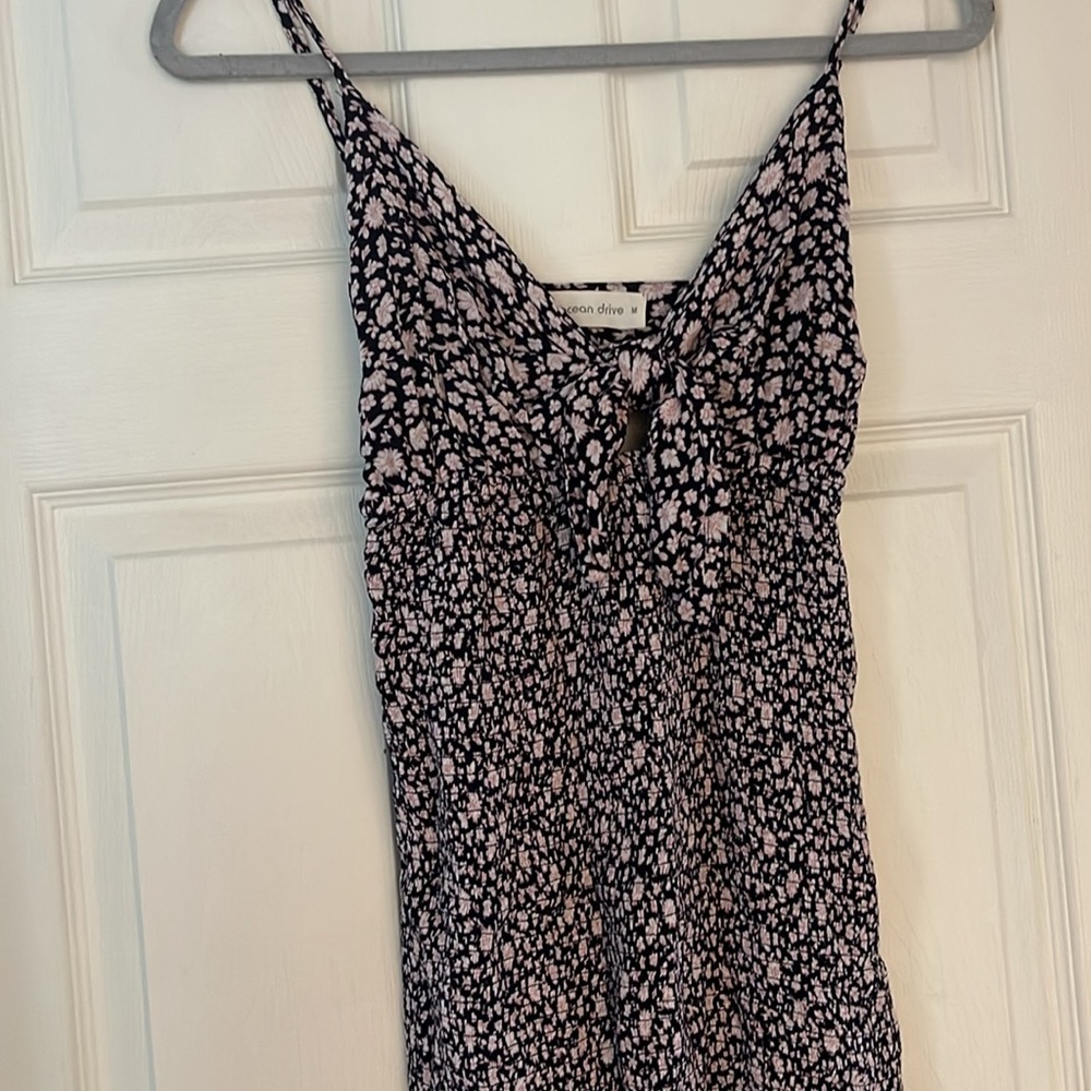 Floral Ribbed Sun Dress - Picture 5 of 7